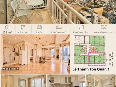 2 bedrooms · apartments · Ho Chi Minh City, District 1